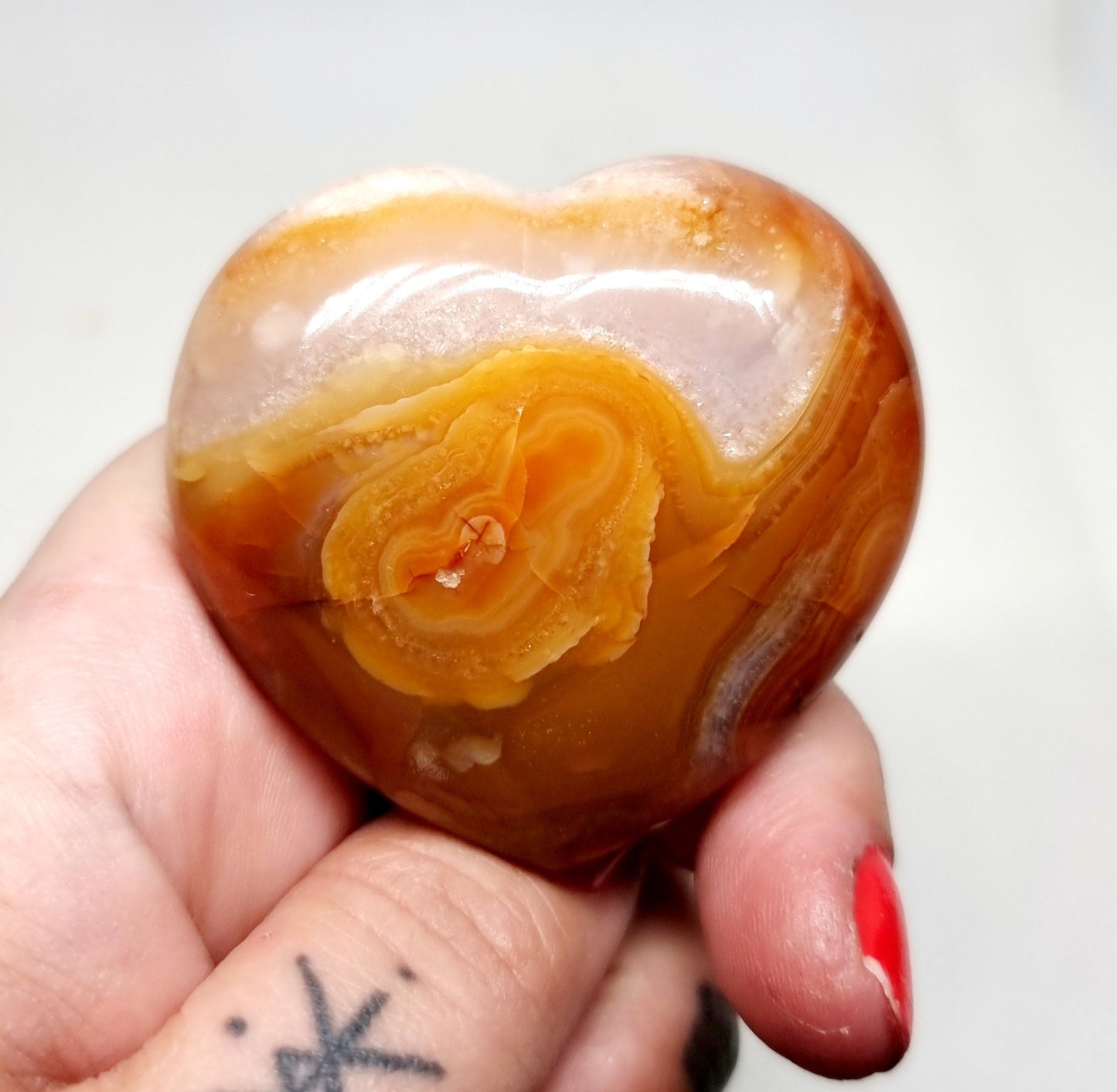 CARNELIAN HEARTS POLISHED MED - CREATIVITY