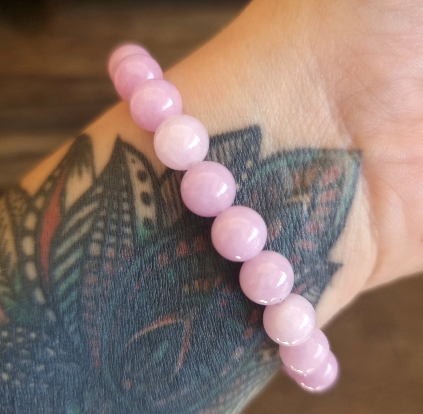 KUNZITE ENERGY BRACELET 8 mm - ABUNDANT LOVE