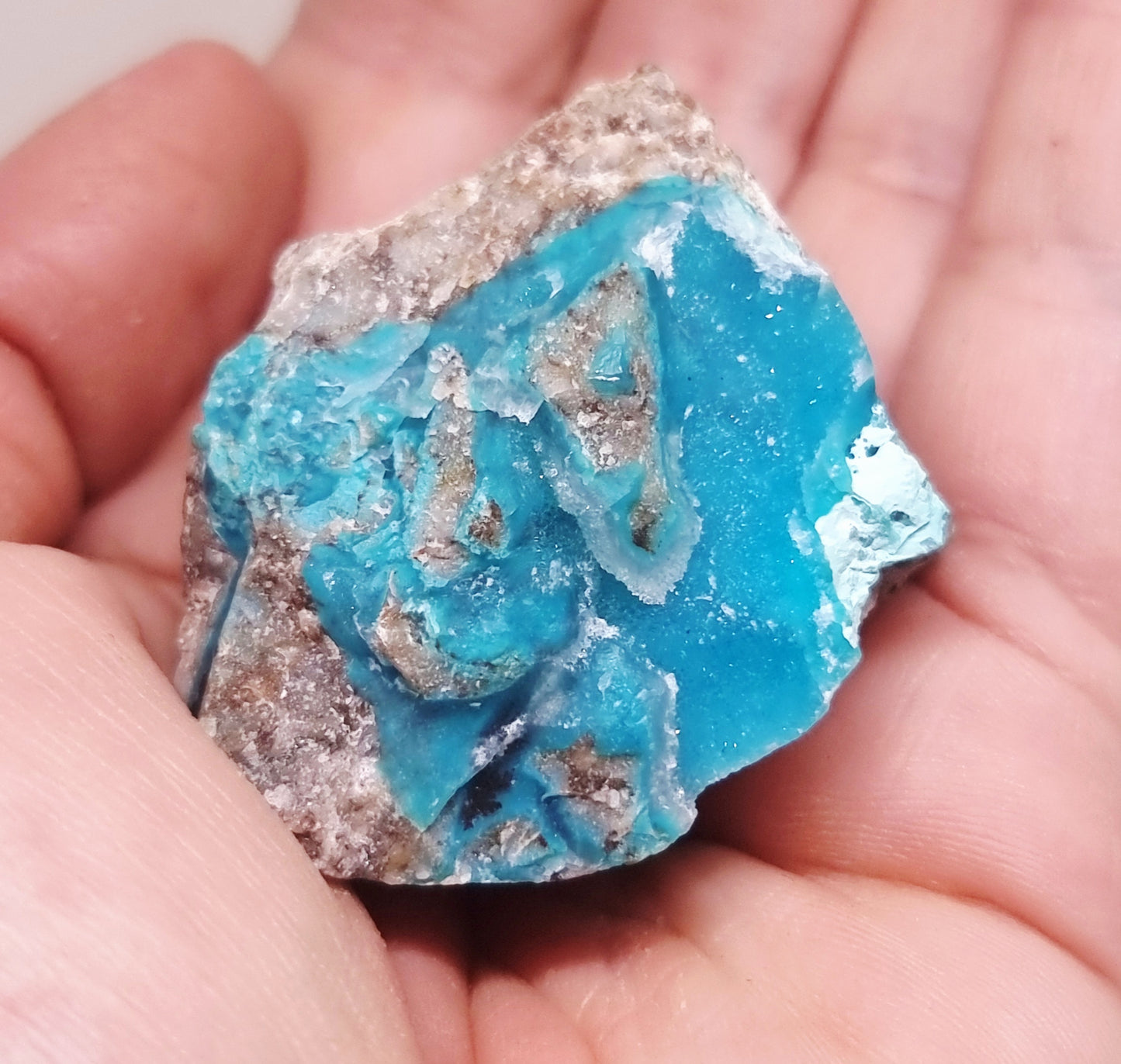 NATURAL DRUZY CHRYSOCOLLA SPECIMEN 49 g - PERSONAL POWER