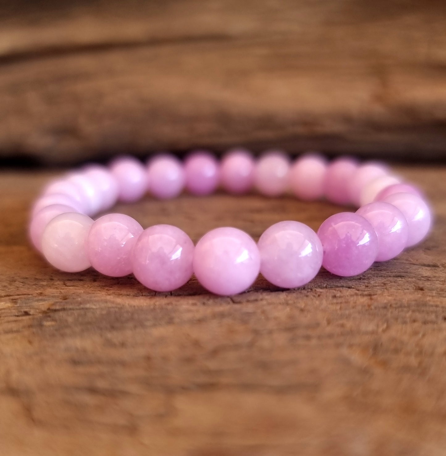 KUNZITE ENERGY BRACELET 8 mm - ABUNDANT LOVE