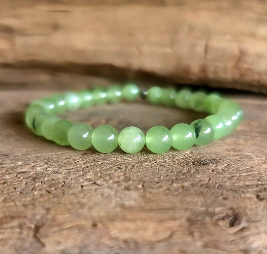 PREHNITE ENERGY BRACELET 6 mm - HEAL THE HEALER