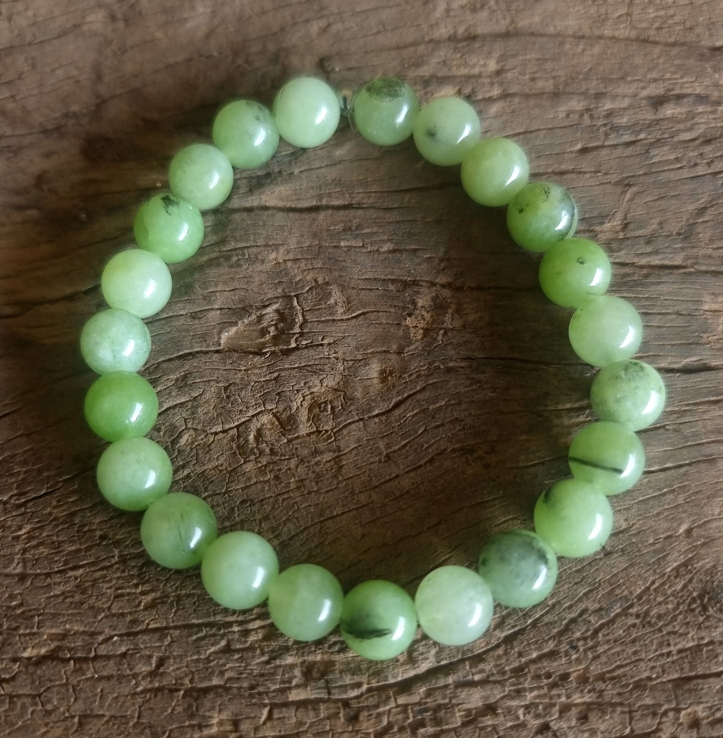 PREHNITE ENERGY BRACELET 8 mm - HEAL THE HEALER