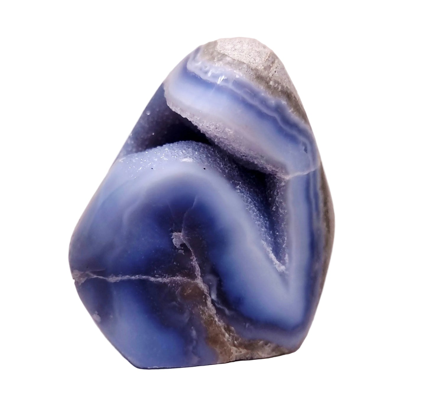 BLUE LACE AGATE POLISHED FREEFORM 1.203 kg - COMMUNICATION & COURAGE
