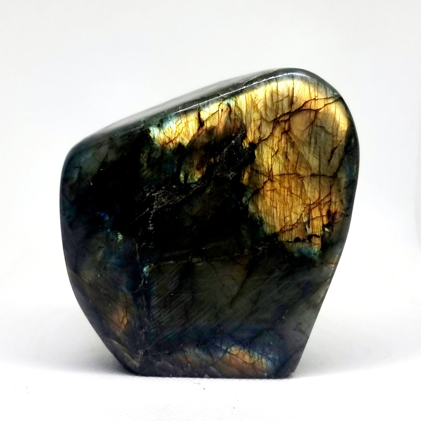 POLISHED BLUE & GREEN FLASH LABRADORITE FREEFORM 613 g - CLAIRVOYANCE