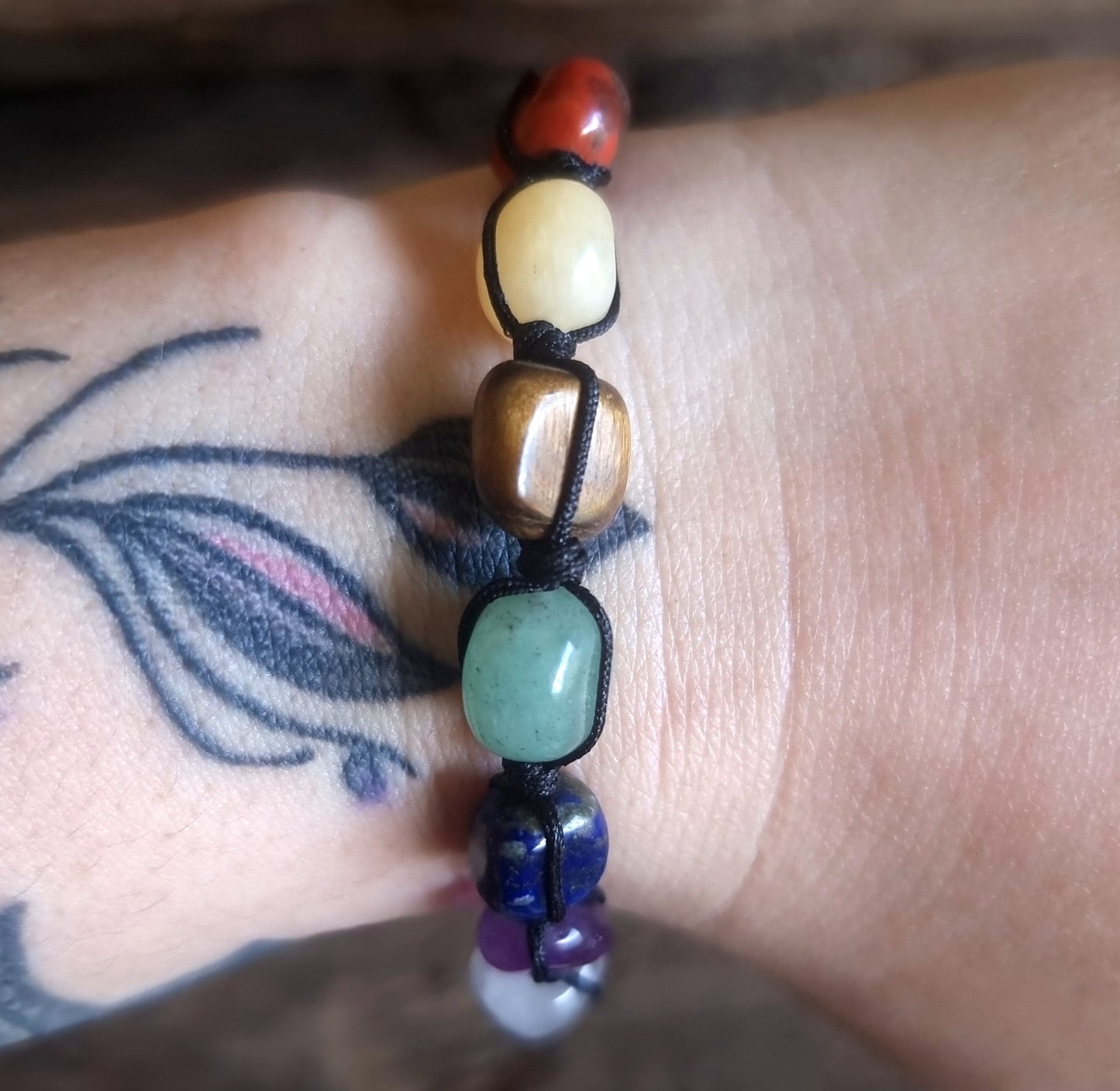 CHAKRA BALANCING BRACELET ADJUSTABLE - ENERGY HEALING