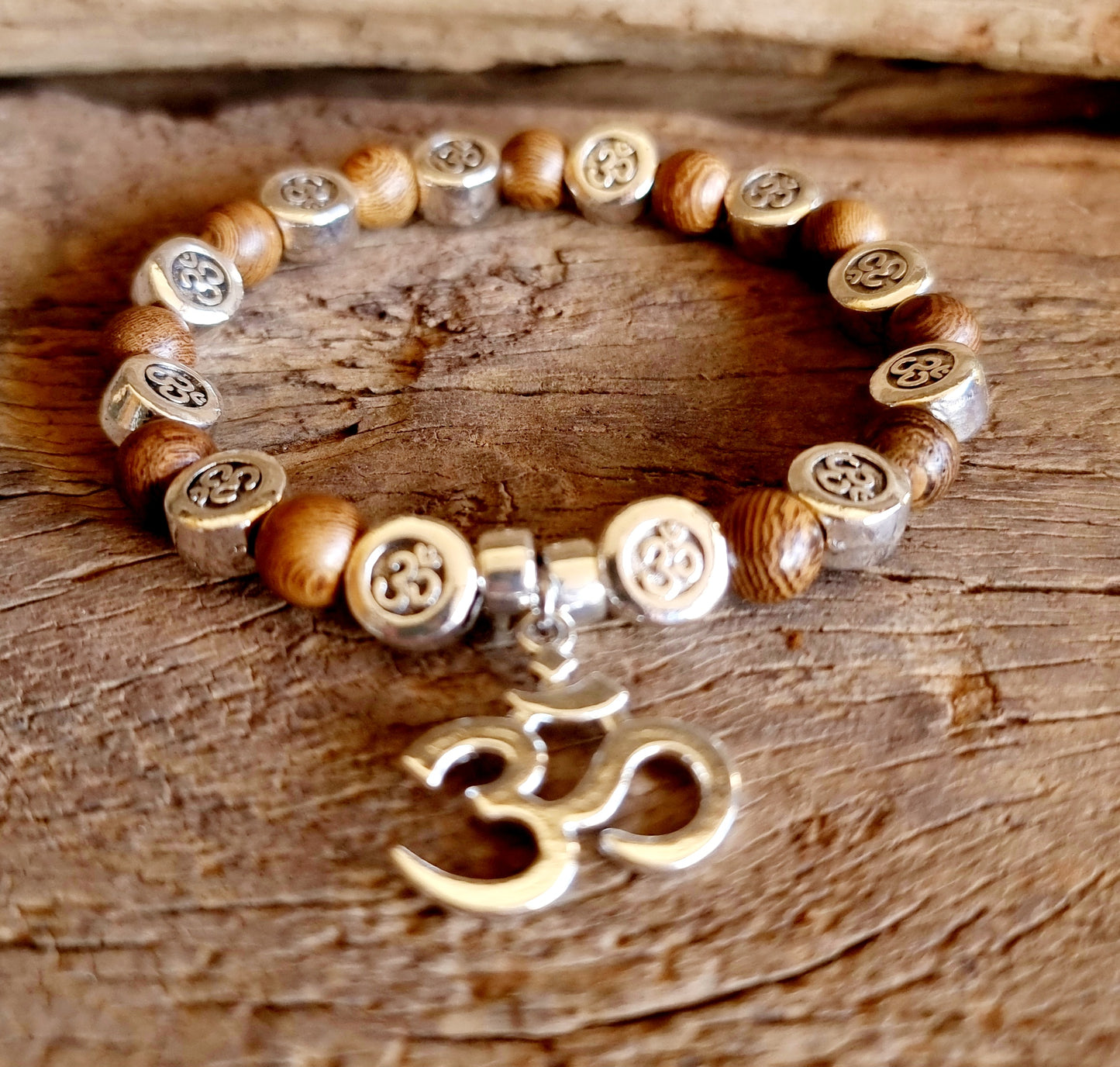 ROSEWOOD OM ENERGY BRACELET - GROUNDING