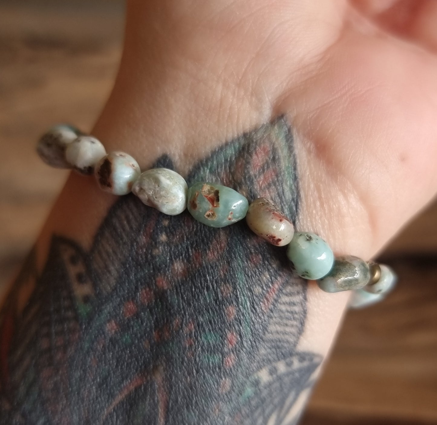 LARIMAR NUGGET BRACELET - CALM & SERENITY