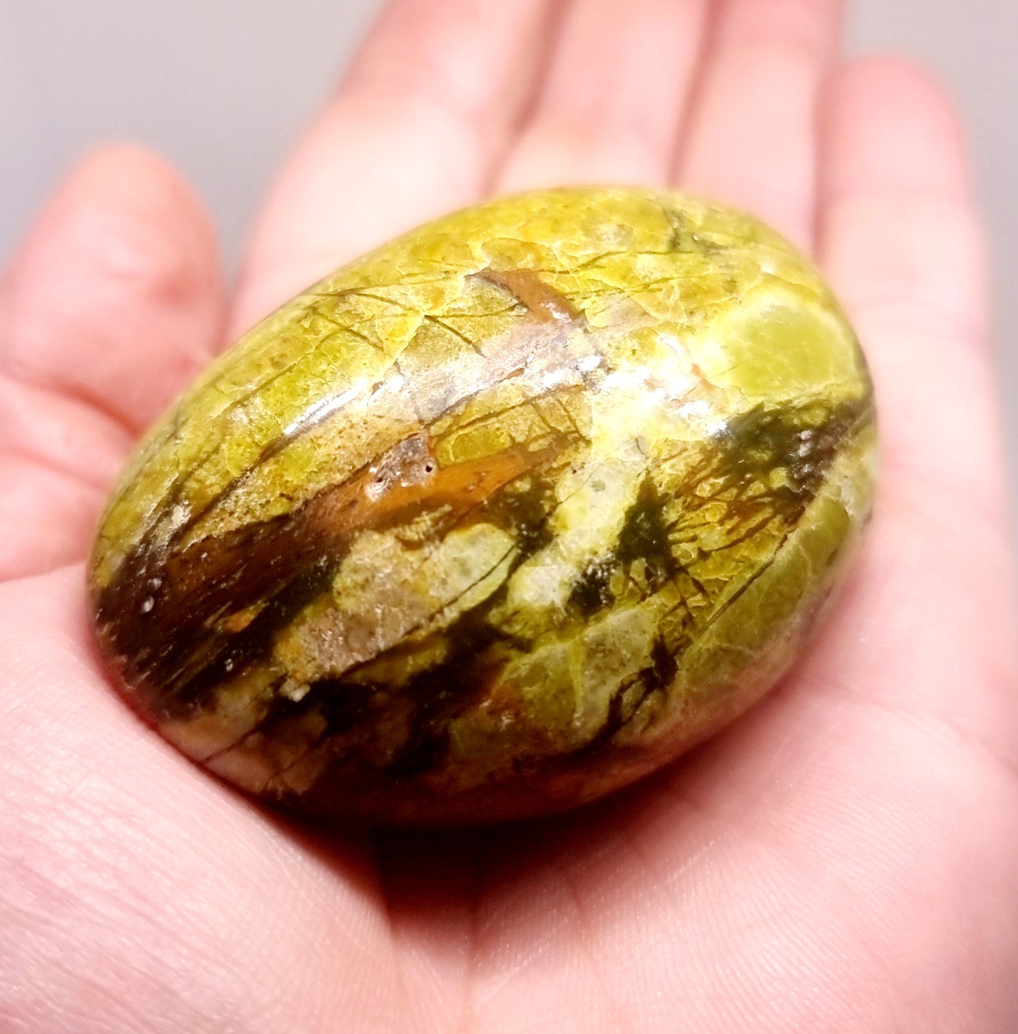 RARE DARK GREEN OPAL GALLET 101 g - WEALTH & HARMONY
