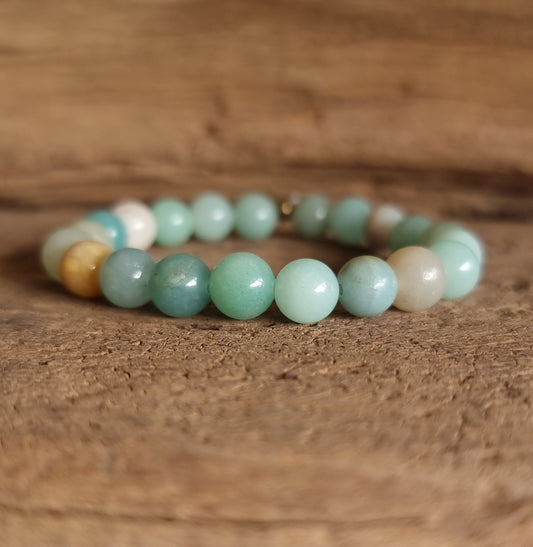 AMAZONITE ENERGY BRACELET 8 mm - COMMUNICATION