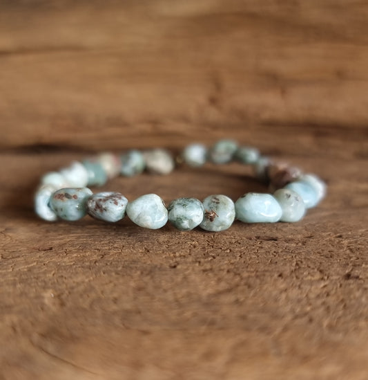 LARIMAR NUGGET BRACELET - CALM & SERENITY