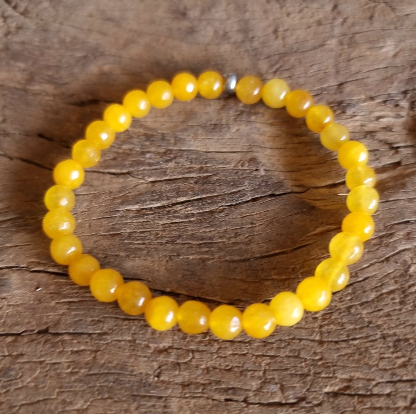 YELLOW CHALCEDONY ENERGY BRACELET 6 mm - SPIRITUAL BALANCE