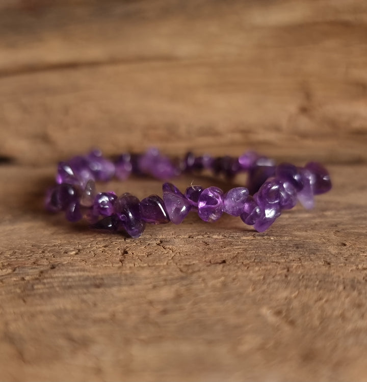 Amethyst Chipped Bracelet - Wildlings Crystals South Africa
