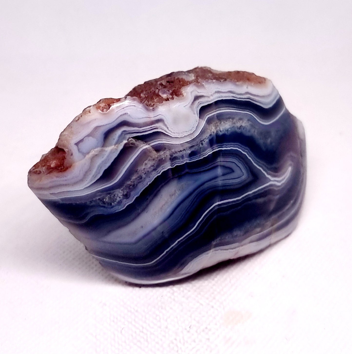 POLISHED RED SASHE RIVER AGATE FREE FORM 292 g - GROUNDING