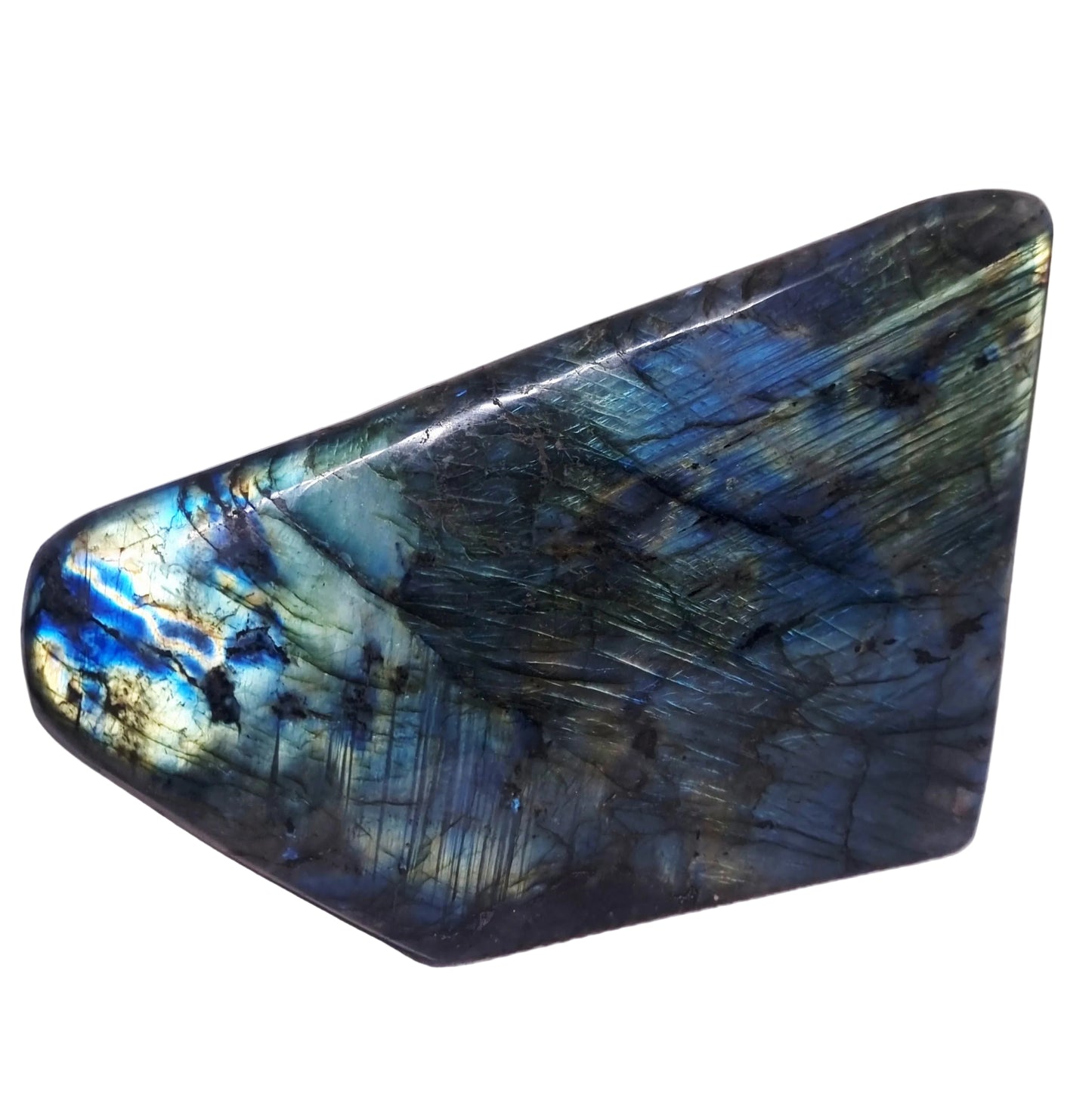 POLISHED BLUE & GREEN FLASH LABRADORITE FREEFORM 1.8 kg - CLAIRVOYANCE