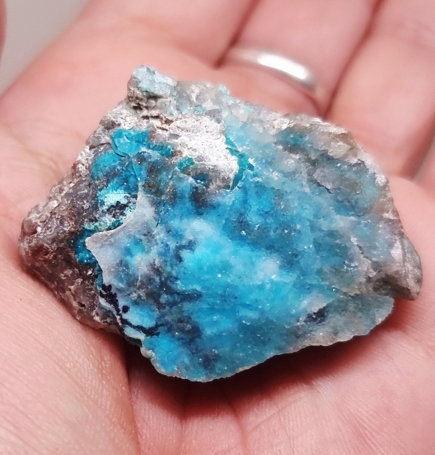 NATURAL DRUZY CHRYSOCOLLA SPECIMEN 33 g - PERSONAL POWER