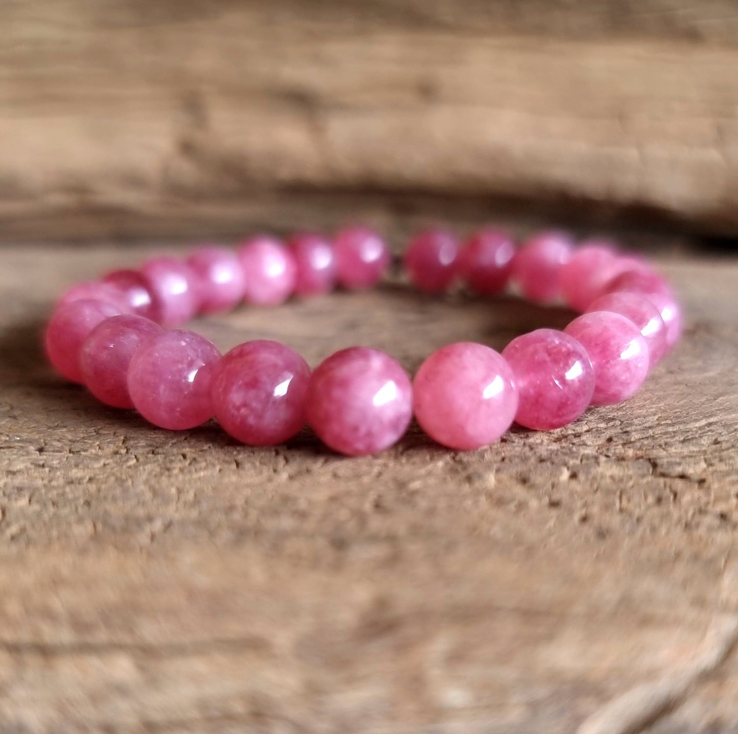 STRAWBERRY QUARTZ BRACELET 8mm - SELF LOVE