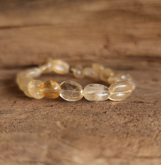 CITRINE NUGGET BRACELET - WEALTH & PROSPERITY