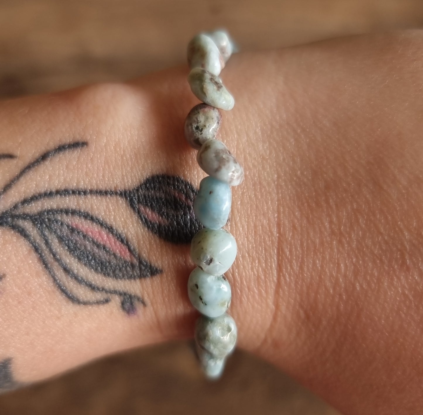 LARIMAR NUGGET BRACELET - CALM & SERENITY