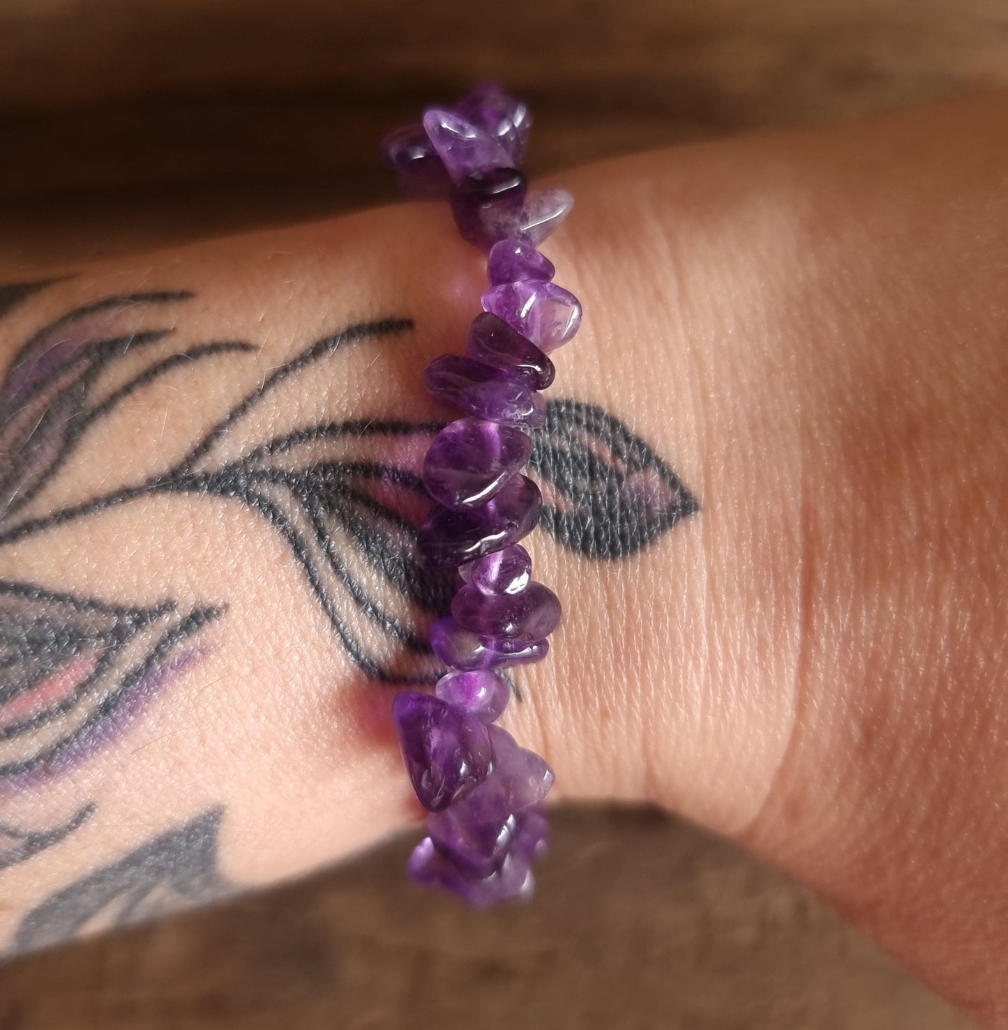 AMETHYST CHIPPED BRACELET - PSYCHIC ABILITIES
