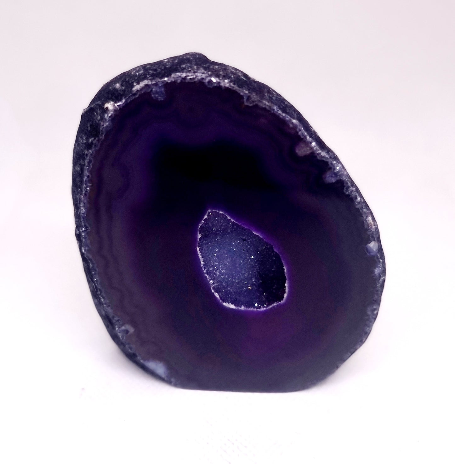 PURPLE AGATE GEODE 265 g - INTUITION & DIVINITY