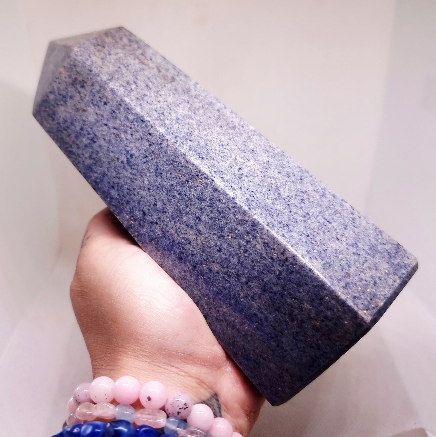 LAZULITE POLISHED TOWER 17 cm - INTUITION