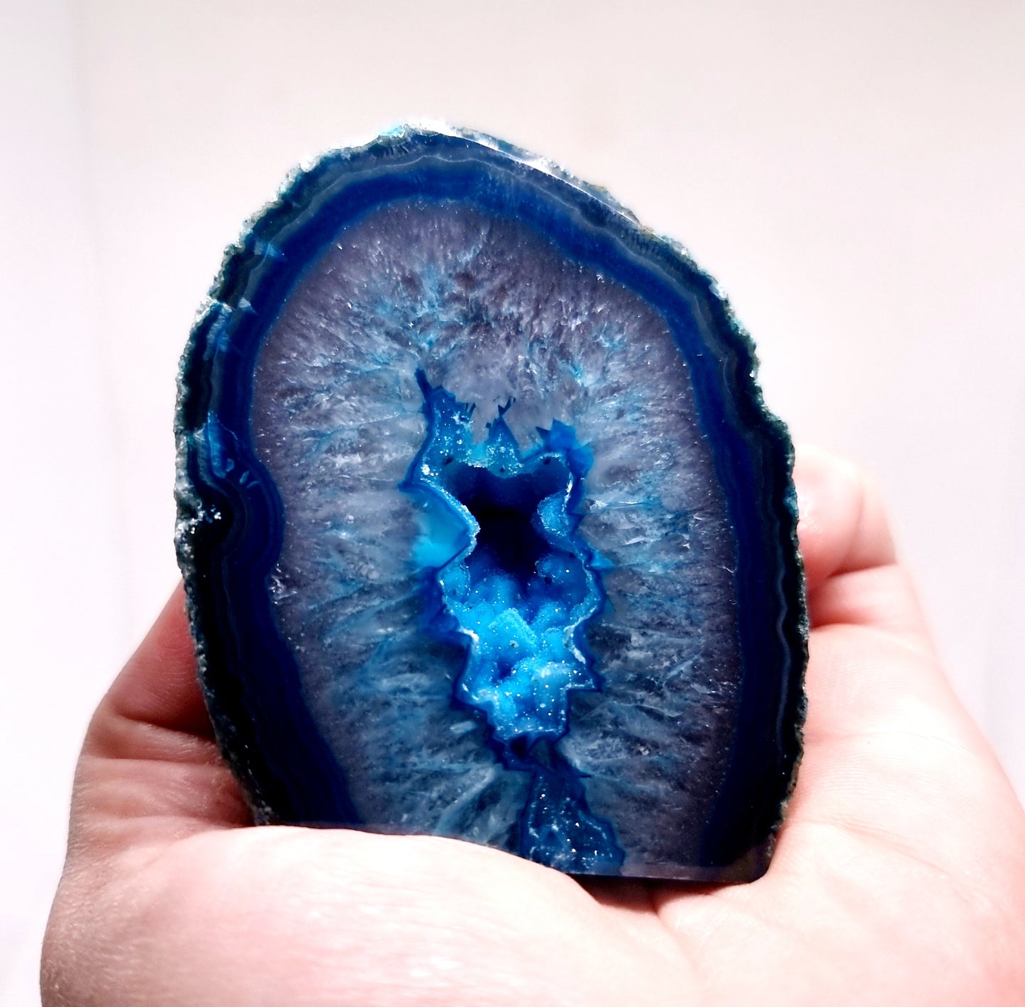 TEAL AGATE GEODE 208 g - INNER PEACE