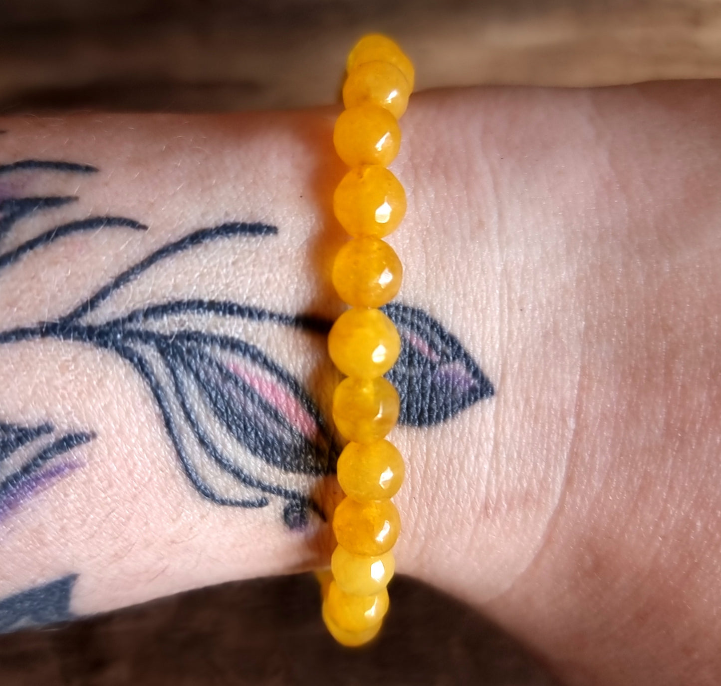 YELLOW CHALCEDONY ENERGY BRACELET 6 mm - SPIRITUAL BALANCE