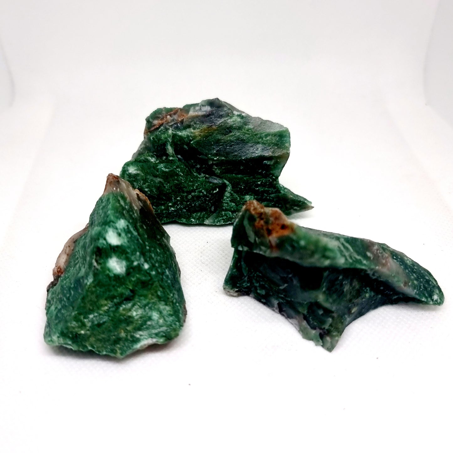 NATURAL JADE COBBED SPECIMENS ROUGH - GOOD LUCK