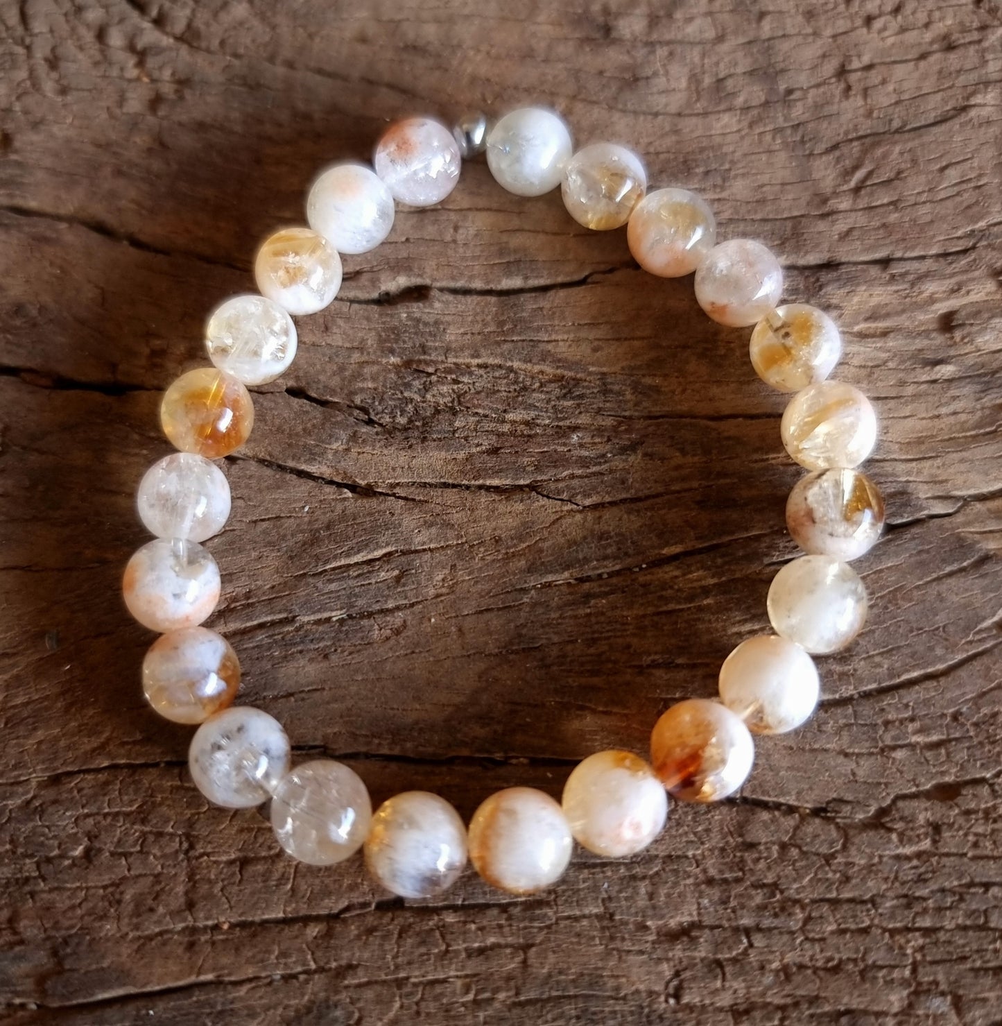 CITRINE ENERGY BRACELET 8 mm - WEALTH & PROSPERITY