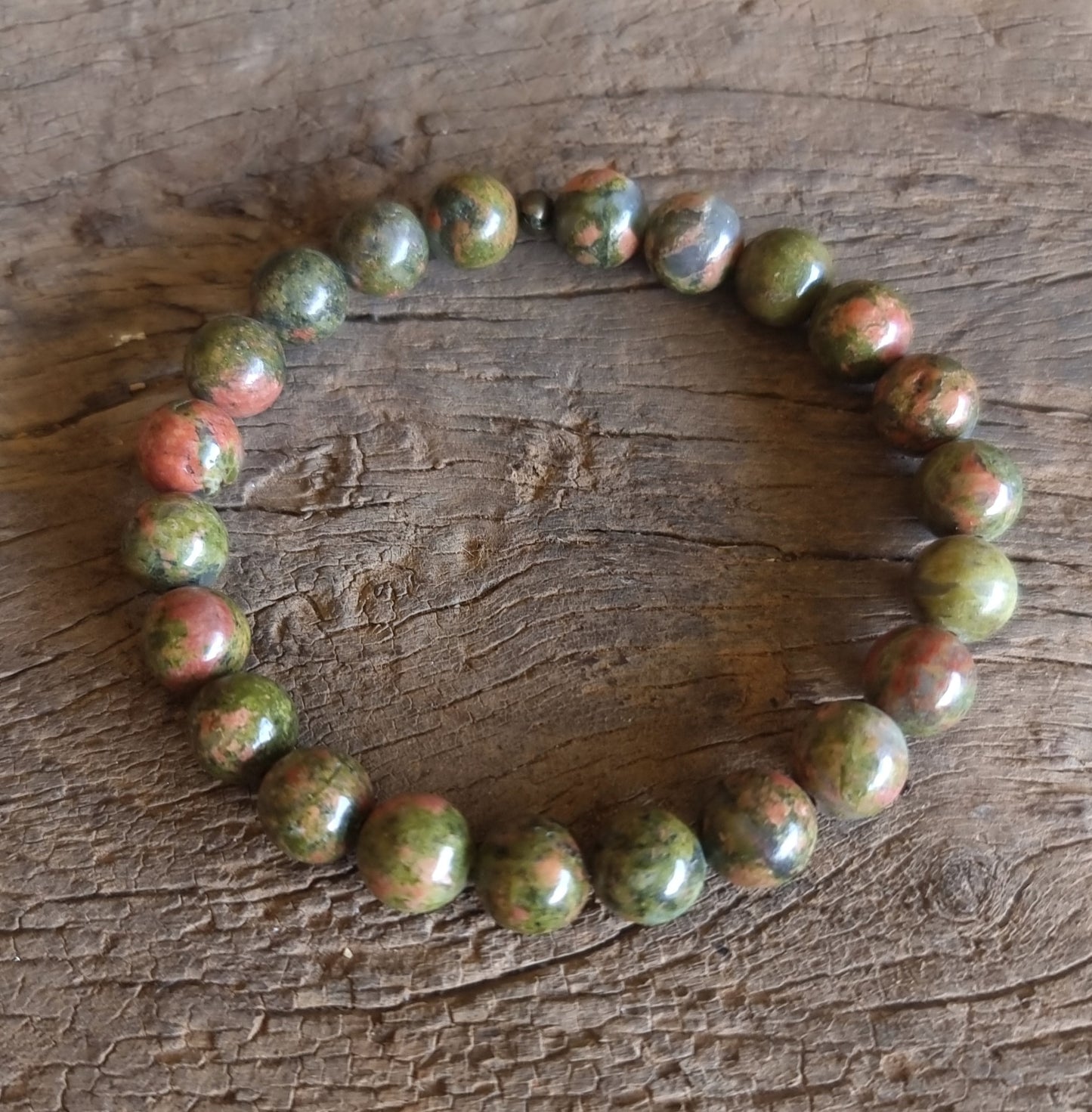 UNAKITE JASPER ENERGY BRACELET 8 mm - NEW BEGINNINGS