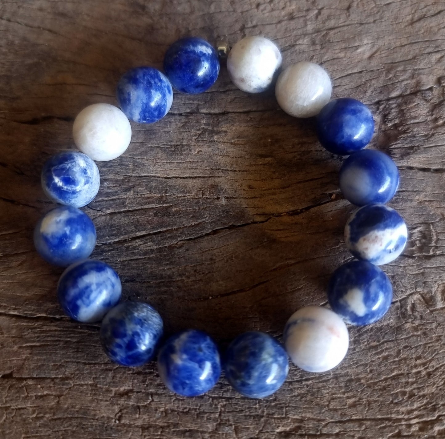 SODALITE ENERGY BRACELET 12 mm - INTUITION