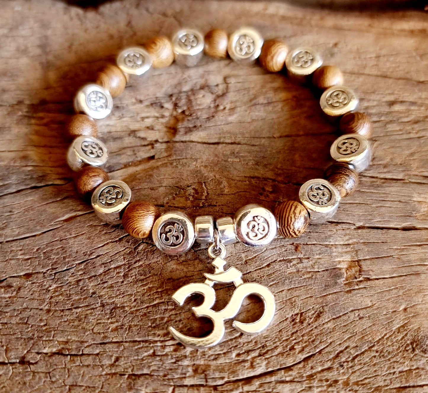 ROSEWOOD OM ENERGY BRACELET - GROUNDING