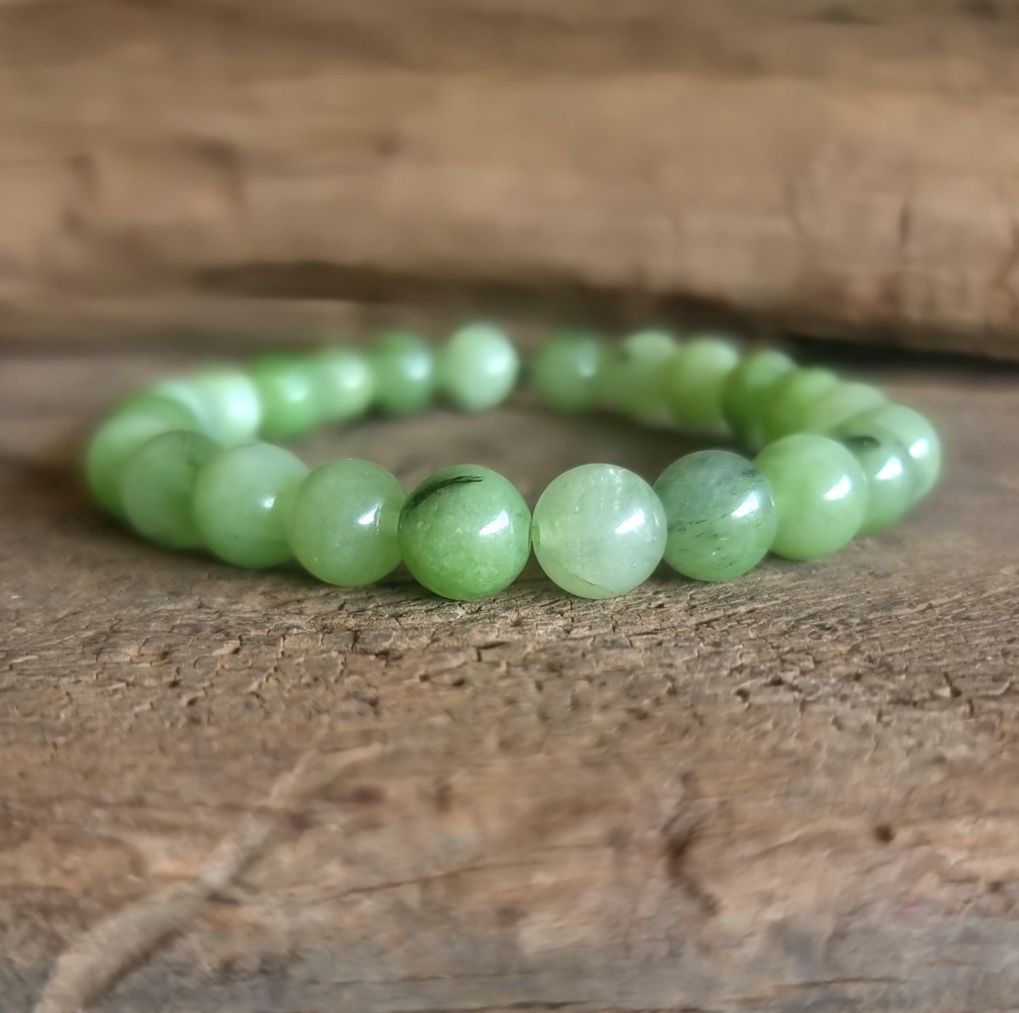 PREHNITE ENERGY BRACELET 8 mm - HEAL THE HEALER