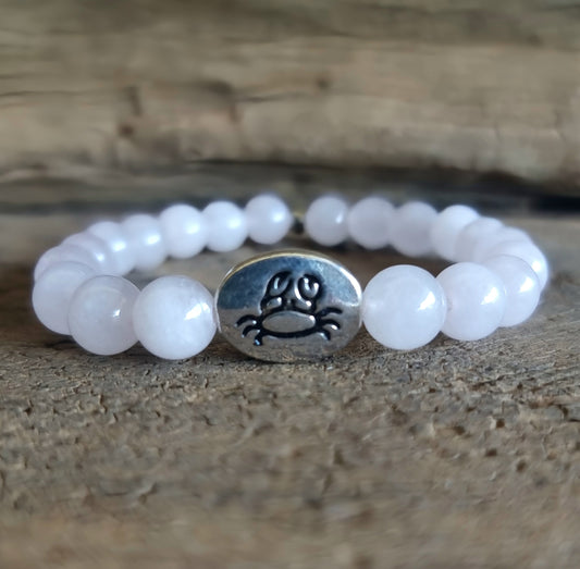 CANCER ZODIAC ENERGY BRACELET - ROSE QUARTZ