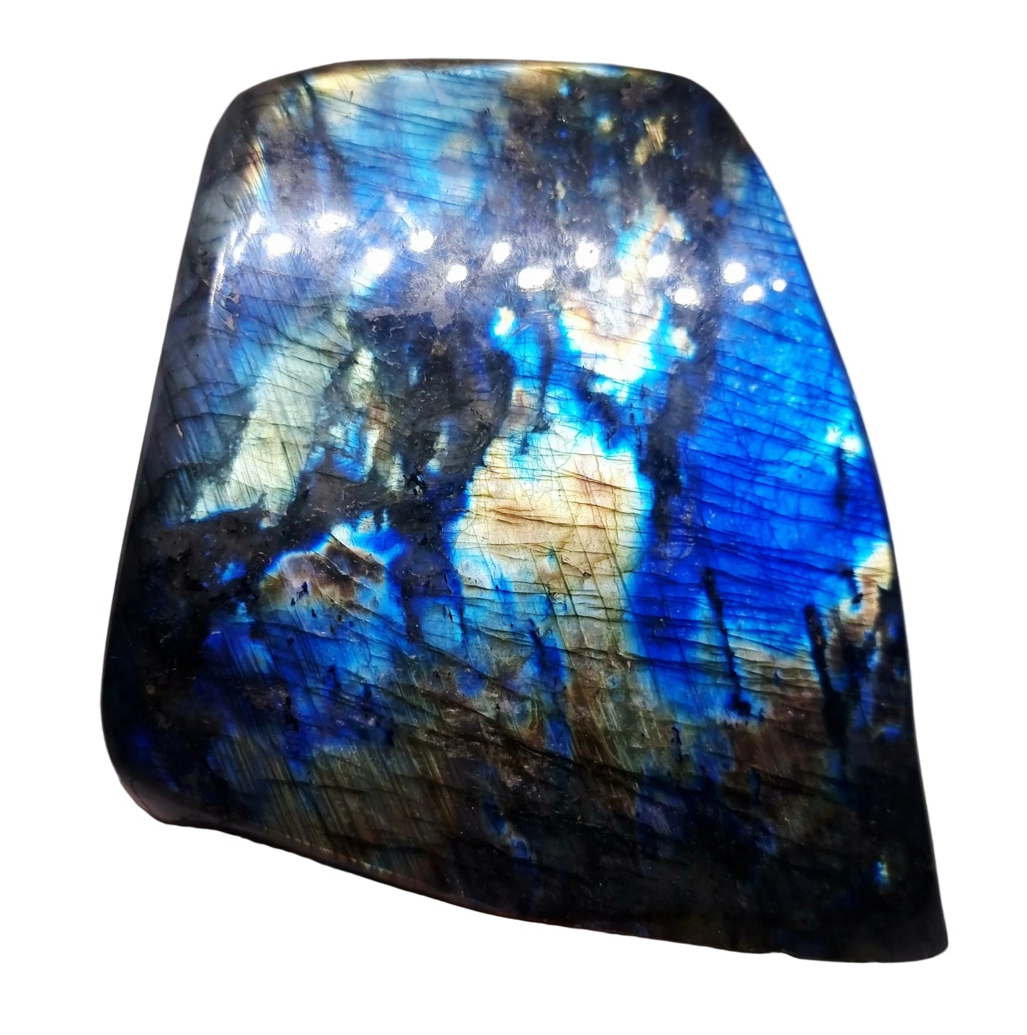 POLISHED BLUE & GREEN FLASH LABRADORITE FREEFORM 2.1 kg - CLAIRVOYANCE