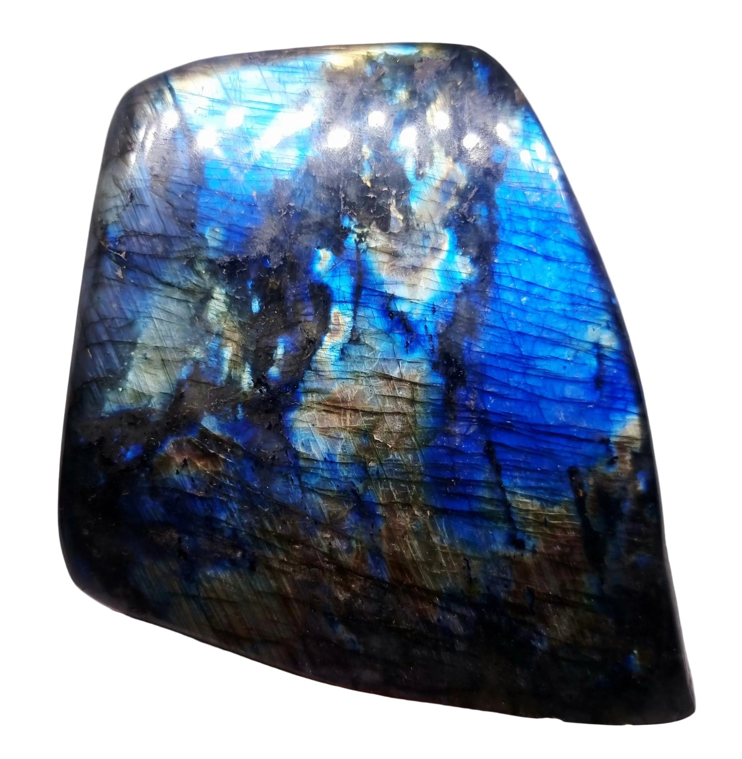 POLISHED BLUE & GREEN FLASH LABRADORITE FREEFORM 2.1 kg - CLAIRVOYANCE