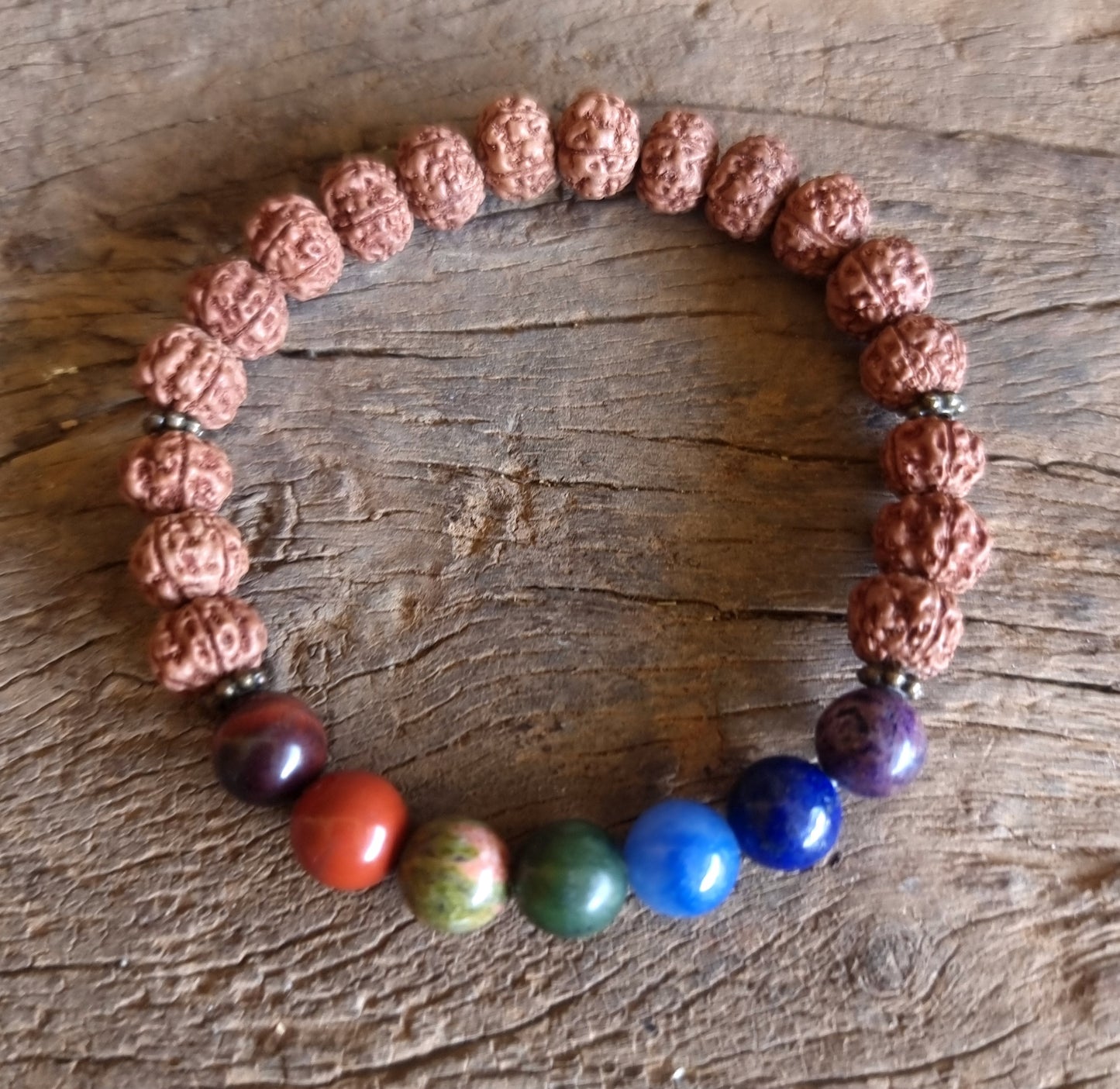 RUDRAKSHA CHAKRA BALANCING BRACELET 8 mm - ENERGY HEALING