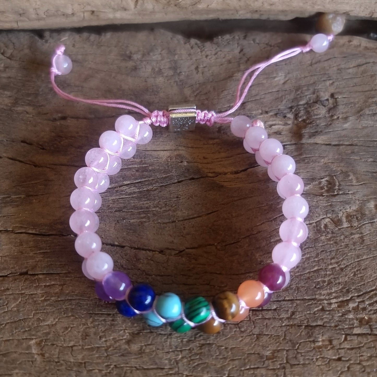 ROSE QUARTZ CHAKRA BALANCING BRACELET - CHAKRA HEALING