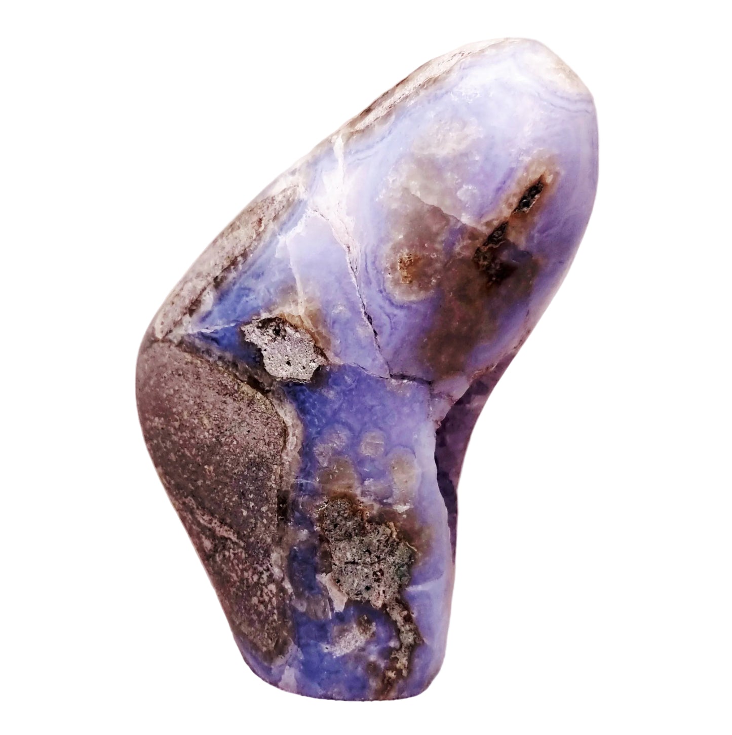 BLUE LACE AGATE POLISHED FREEFORM 1.84 kg - COMMUNICATION & COURAGE
