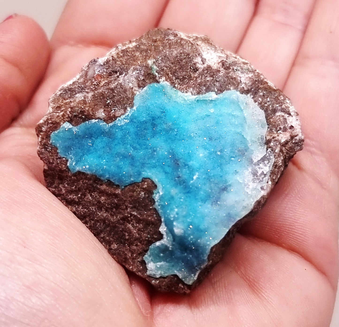 NATURAL DRUZY CHRYSOCOLLA SPECIMEN 73 g - PERSONAL POWER