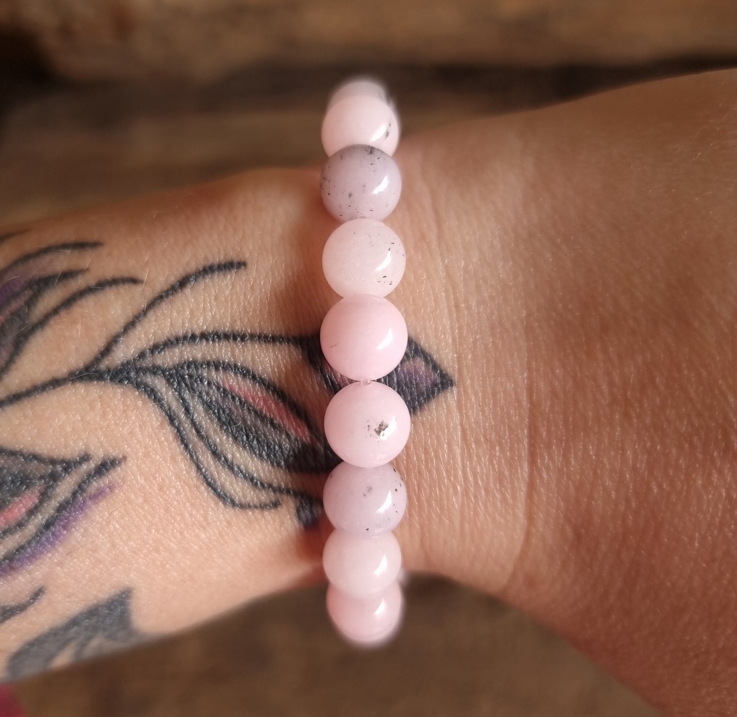 PINK OPAL ENERGY BRACELET 8 mm - SELF LOVE