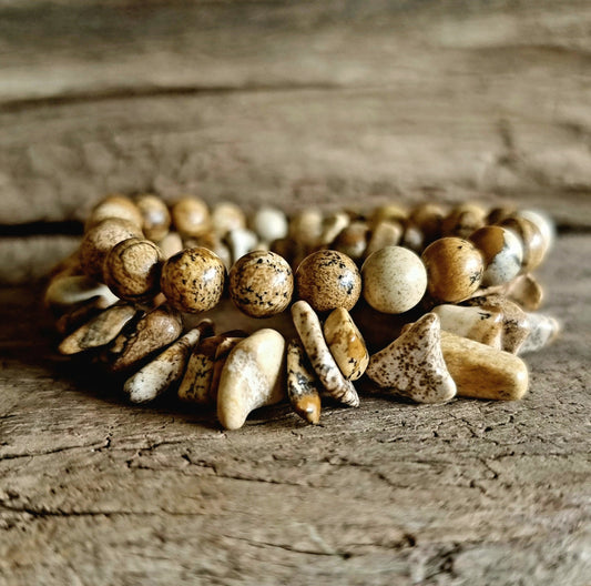 PICTURE JASPER BRACELET STACK - HIGHER CONSCIOUSNESS