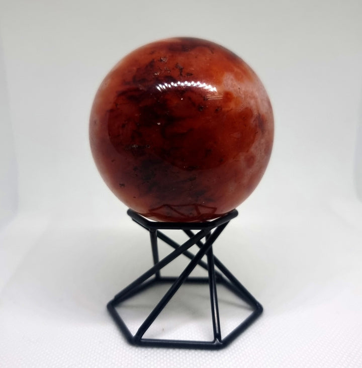 Carnelian Polished Sphere 6 cm - Wildlings Crystals South Africa