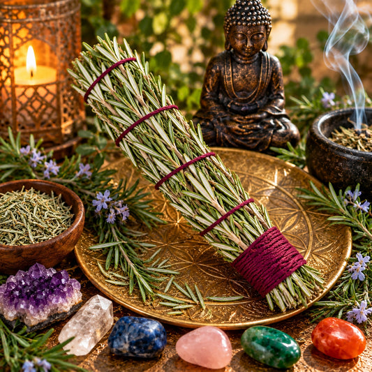 ROSEMARY SMUDGE WAND 12 cm - ENERGY CLEANSING & PROTECTION