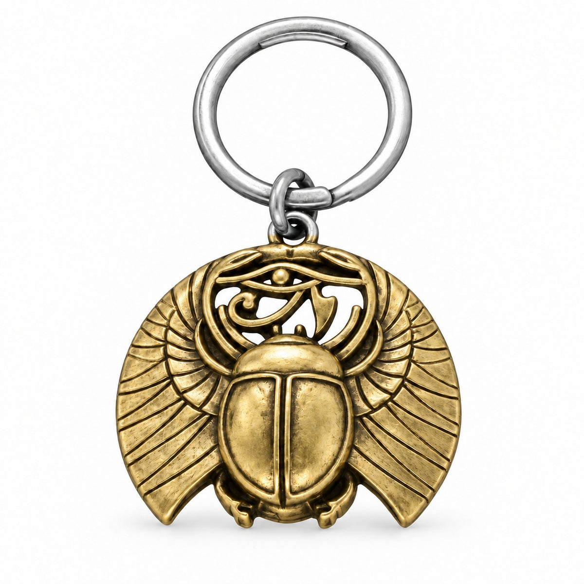Egyptian Scarab keychain front view