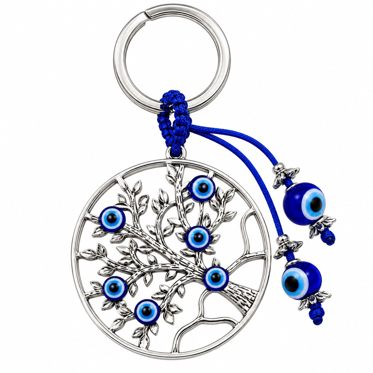 TREE OF LIFE EVIL EYE PROTECTION KEYCHAIN