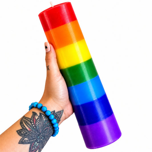 CHAKRA BALANCING CANDLE 7 X 30 cm