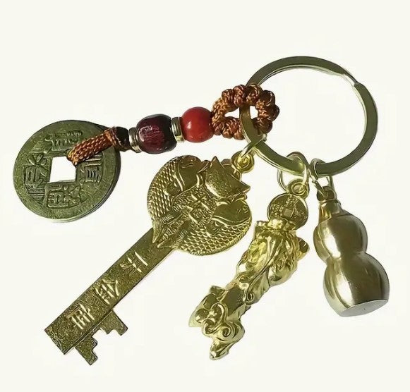 PIXIU DRAGON KEYCHAIN - ATTRACTS GOOD LUCK & WEALTH