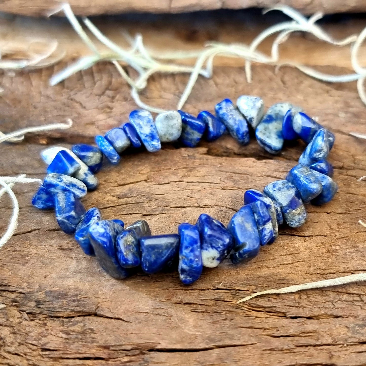 LAPIS LAZULI CHIPPED BRACELET - INTUITION