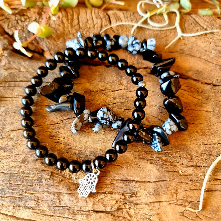 Grieving Bracelet Stack - Wildlings Crystals South Africa